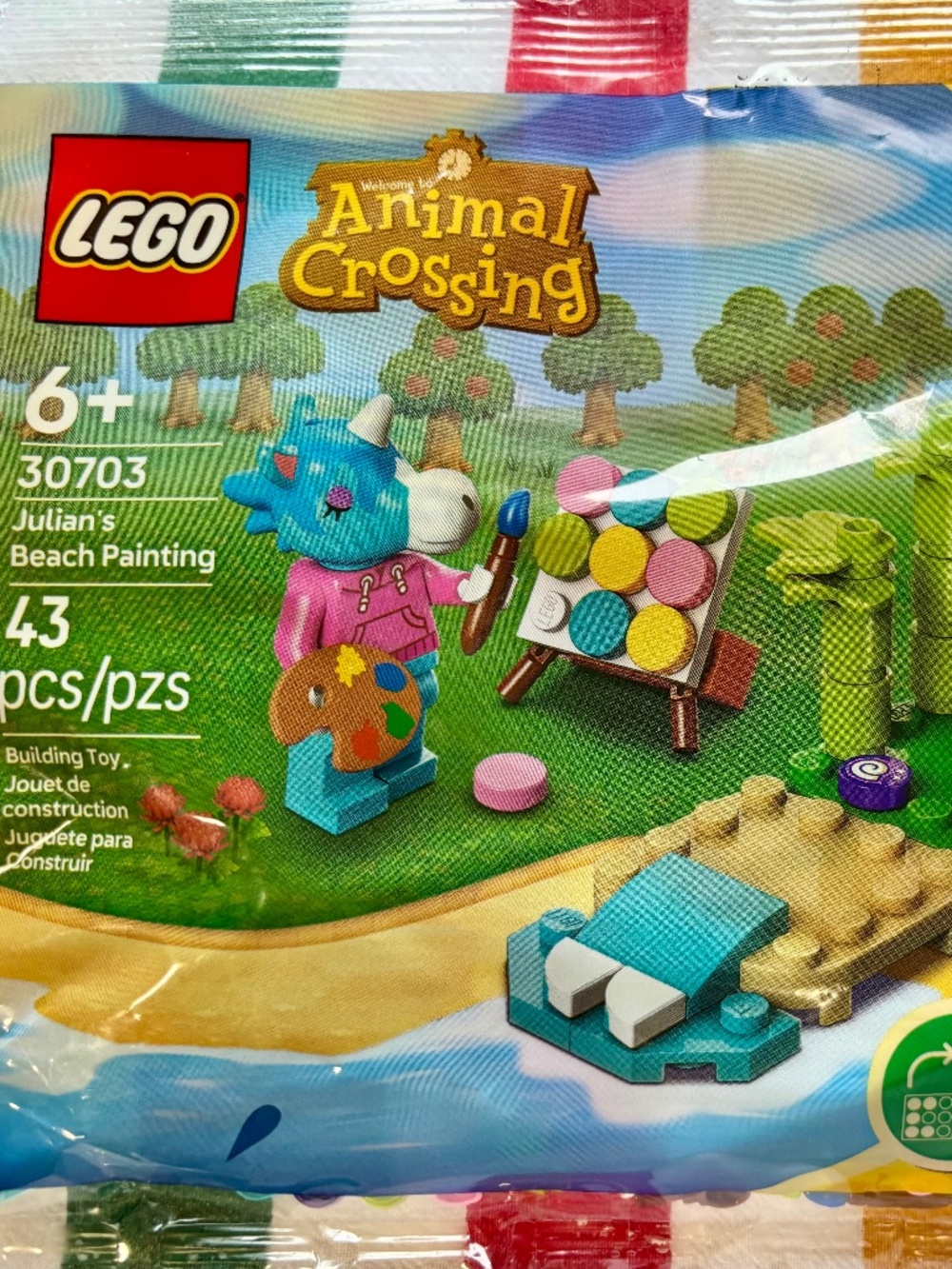 LEGO ANIMAL CROSSING "Julian's Beach Painting polybag" 30703 UNOPENED